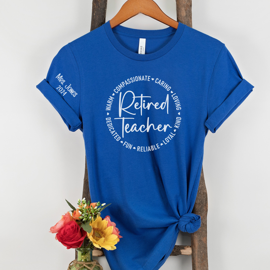 Custom Retired Teacher Unisex T-Shirt