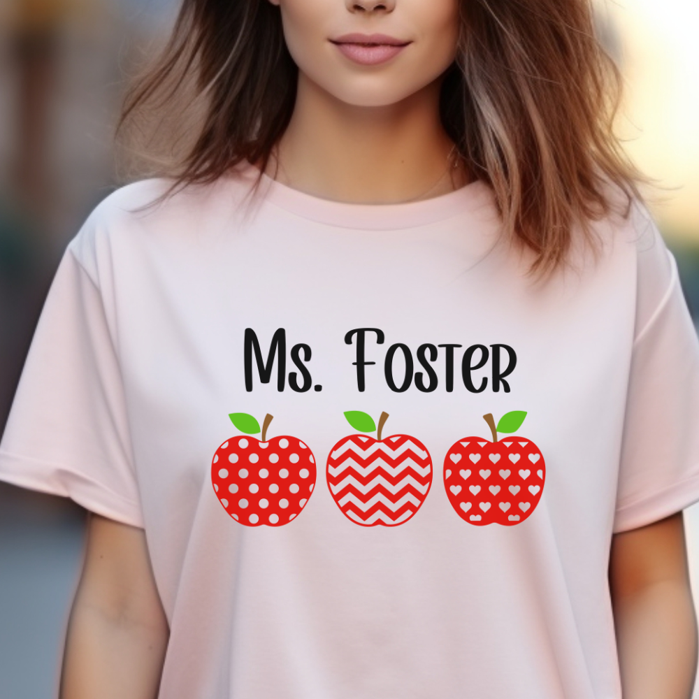 Custom Unisex Three Apples T-Shirt