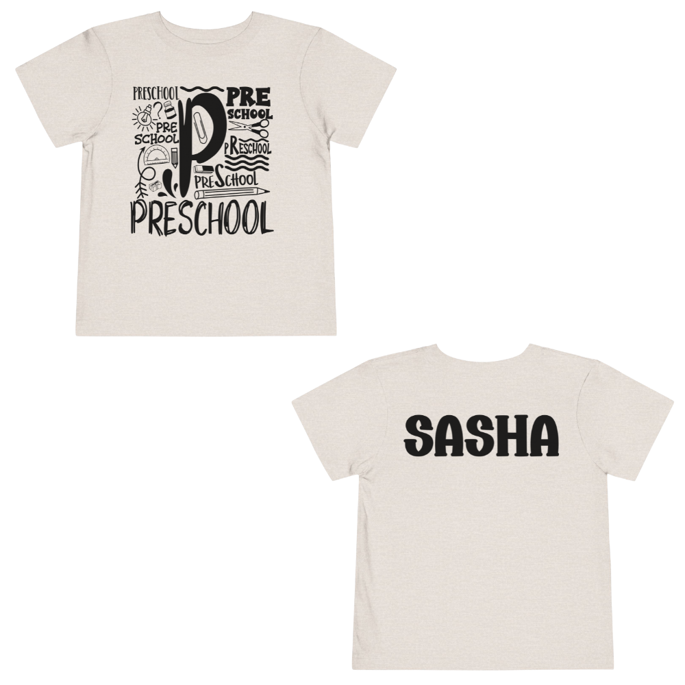 Custom Preschool Toddler T-Shirt