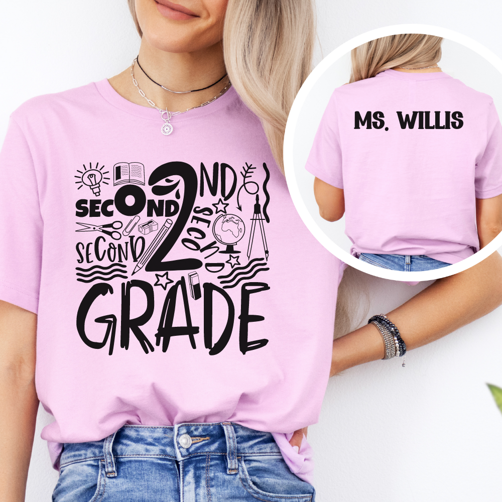 Custom Unisex 2nd Grade T-Shirt