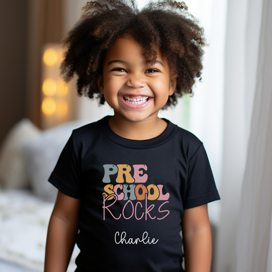 Custom Youth PreSchool Rocks T-Shirt