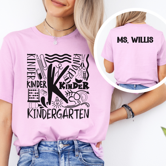 Custom Unisex Kindergarten T-Shirt