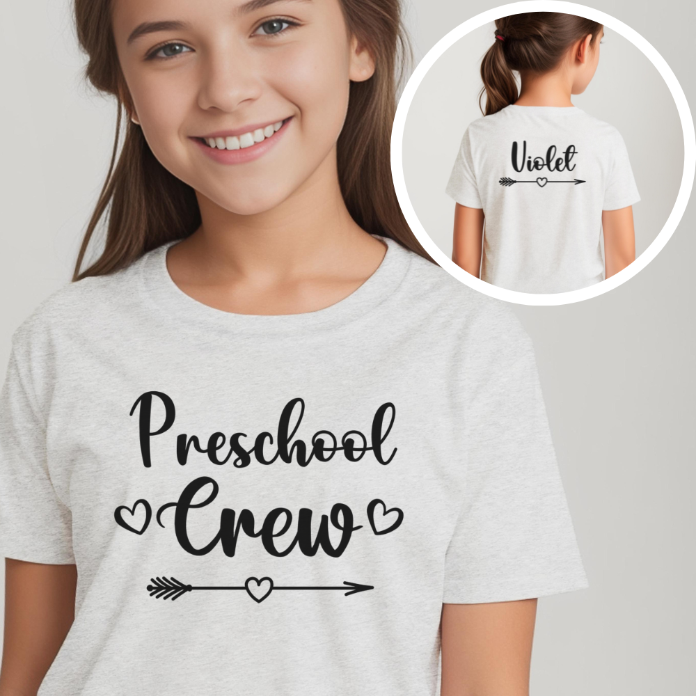 Custom Preschool Crew Youth T-Shirt