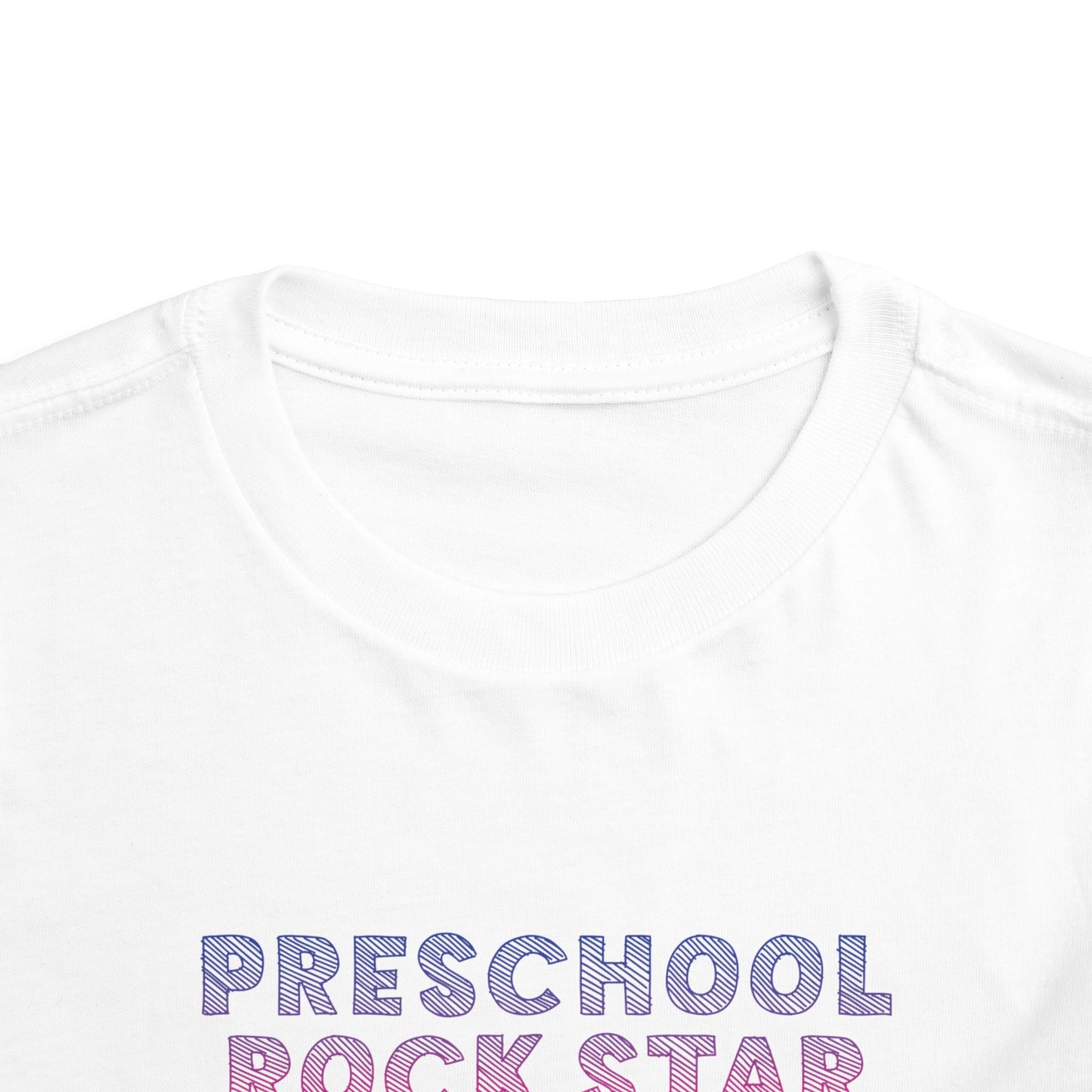 Custom Preschool Rockstar Toddler T-Shirt