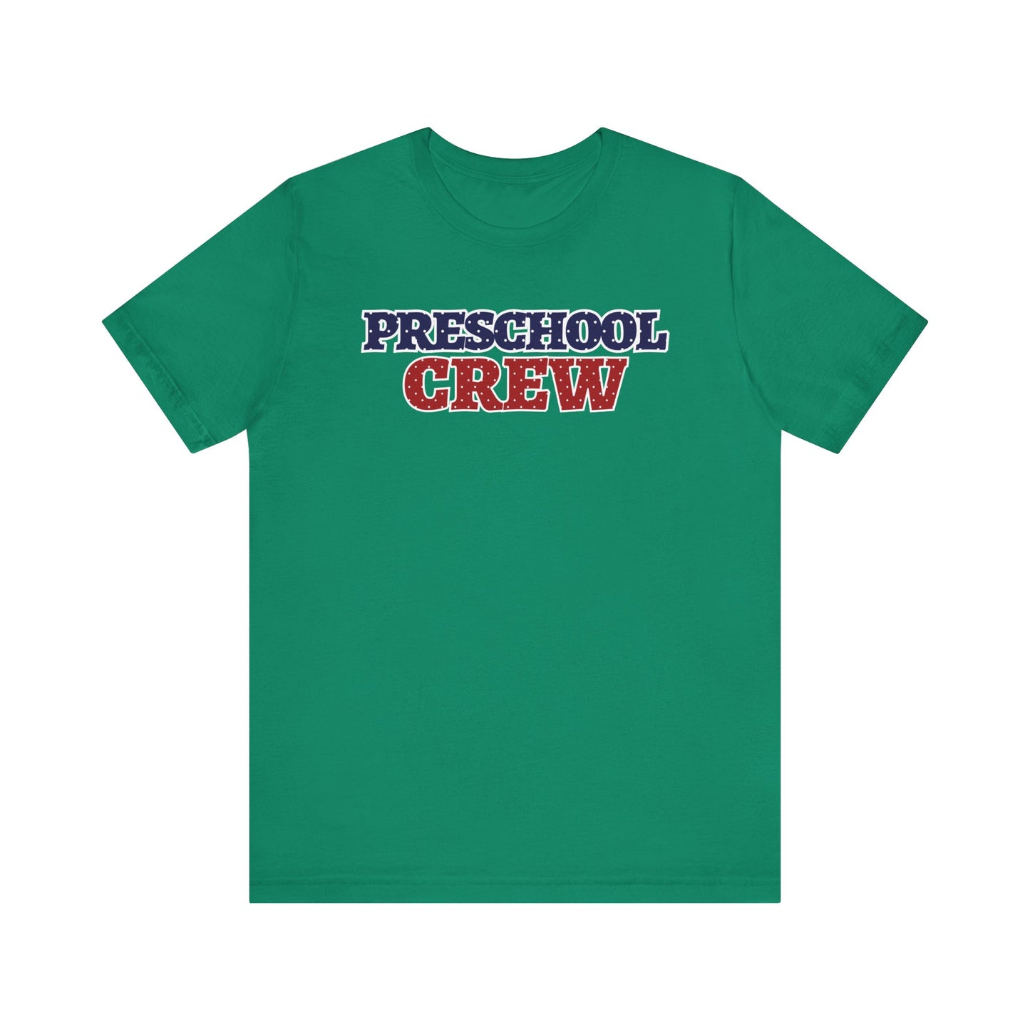 Custom Unisex Polka Dot Preschool Crew T-Shirt