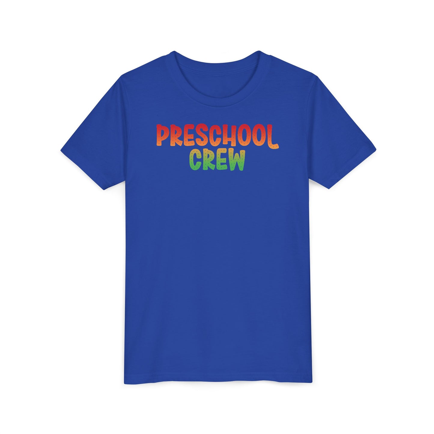 Custom Multi-Colored Preschool Crew Youth T-Shirt