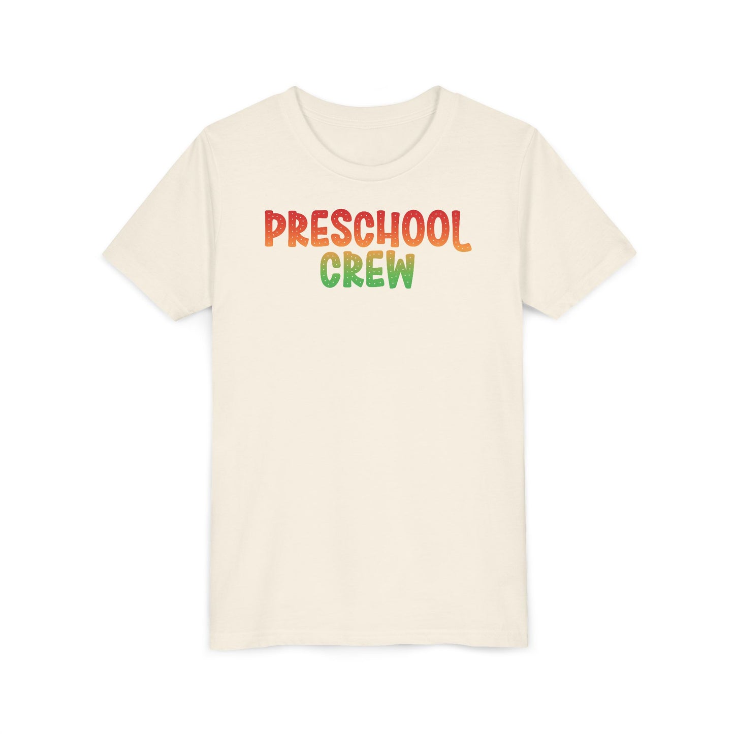 Custom Multi-Colored Preschool Crew Youth T-Shirt