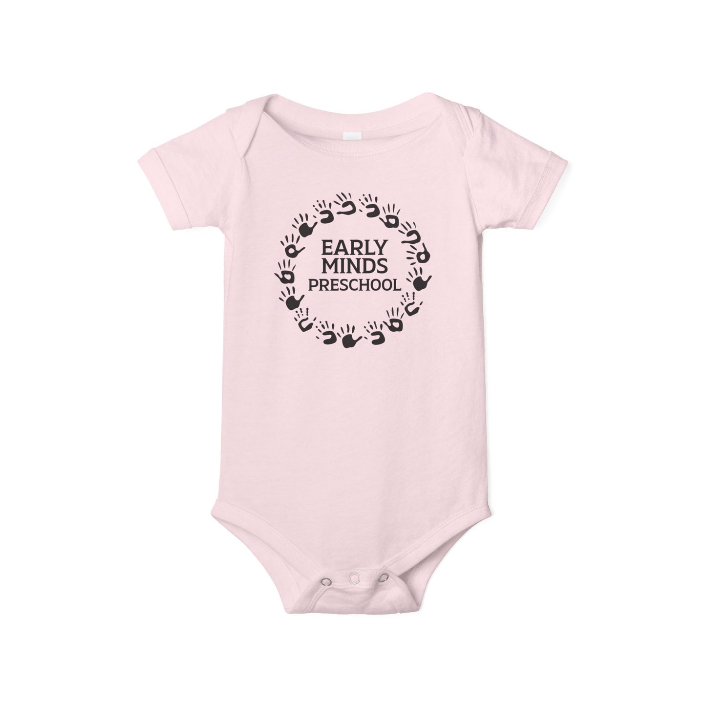 Custom Circle Handprints Infant Jersey One Piece