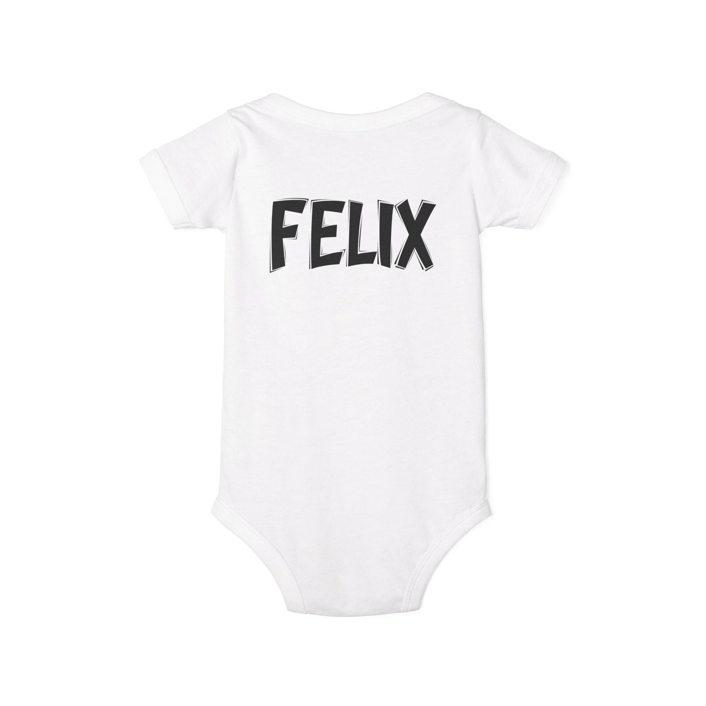 Custom School Name Infant Jersey Outlined One Piece
