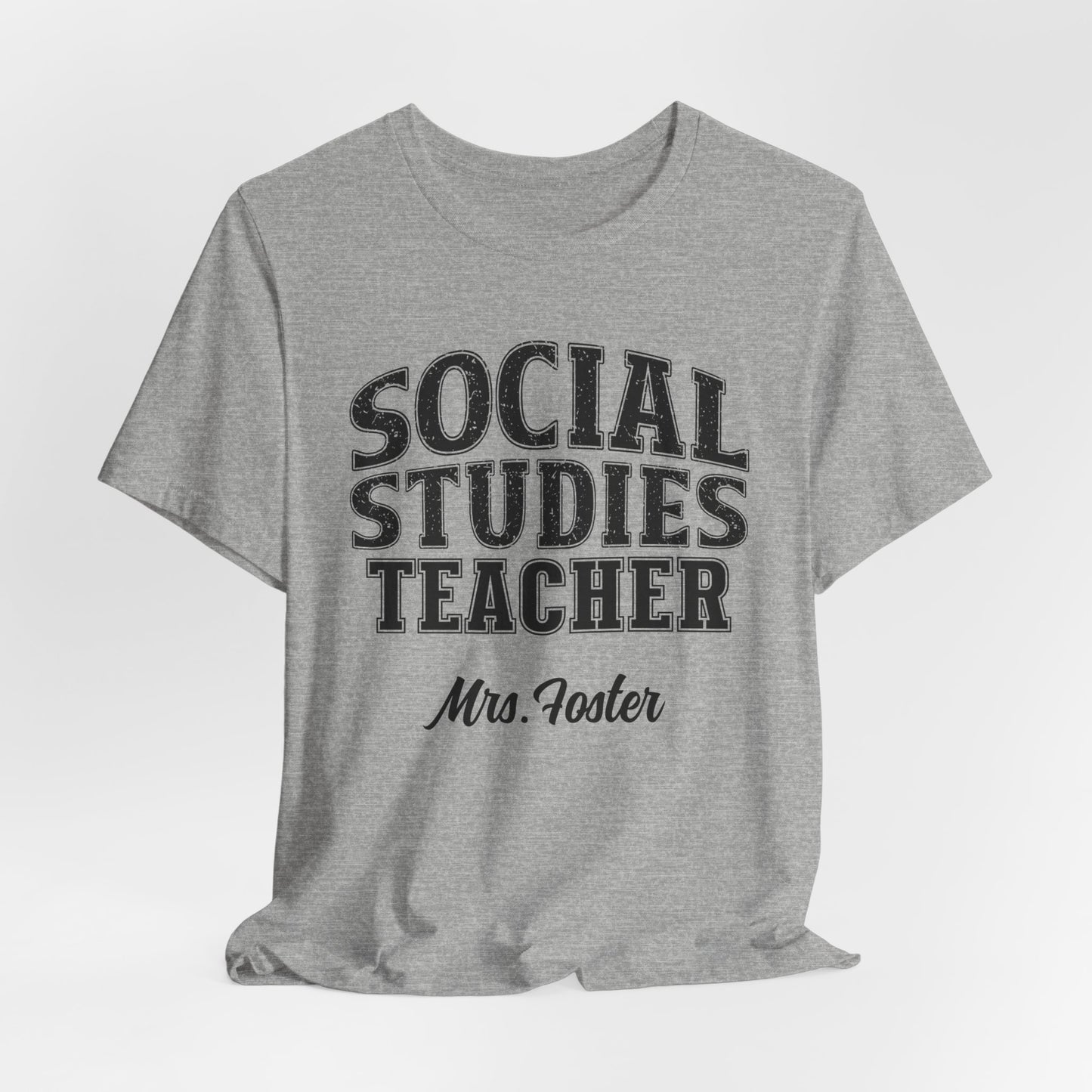 Custom Unisex Social Studies Teacher T-Shirt