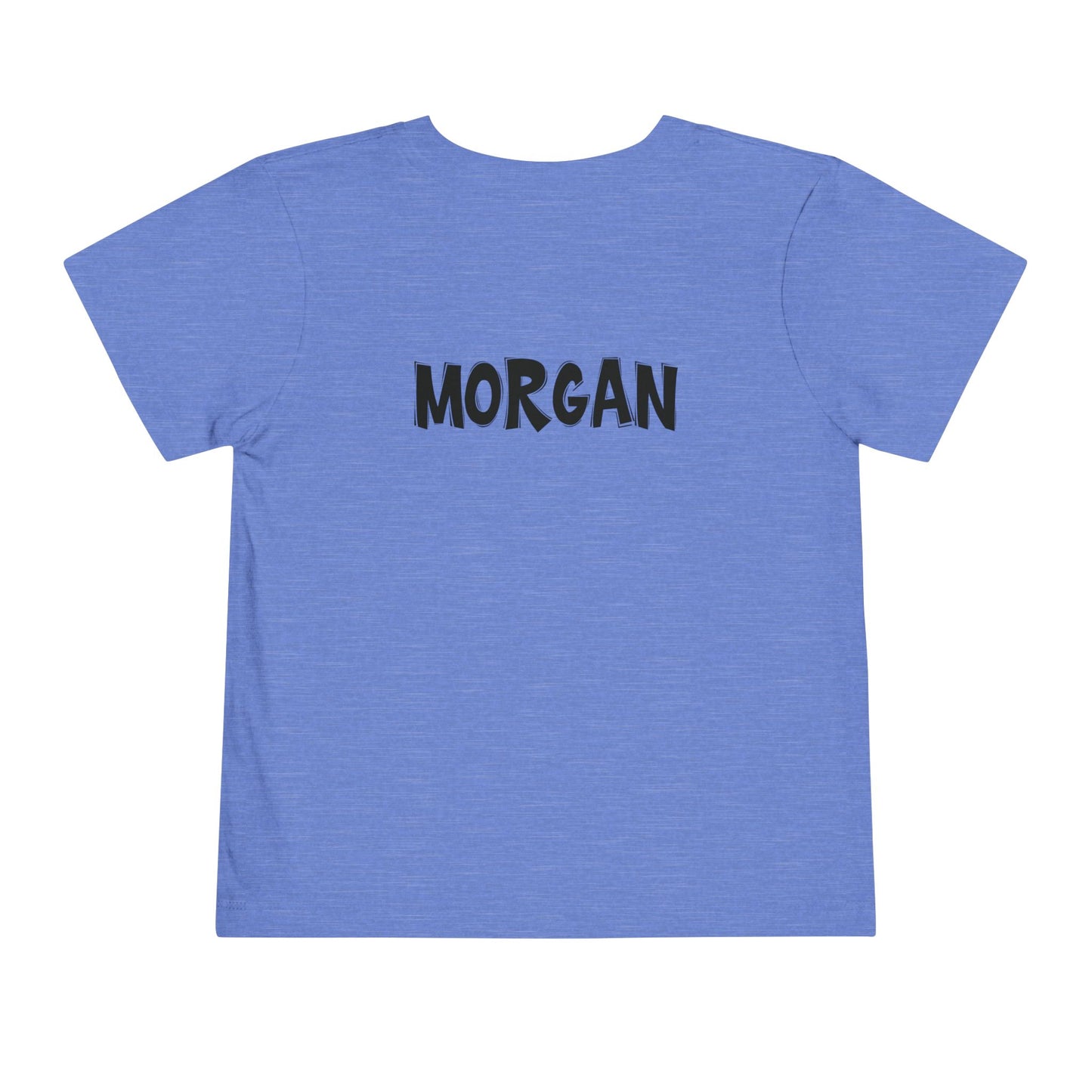 Custom School Name Toddler Bold Outlined T-Shirt