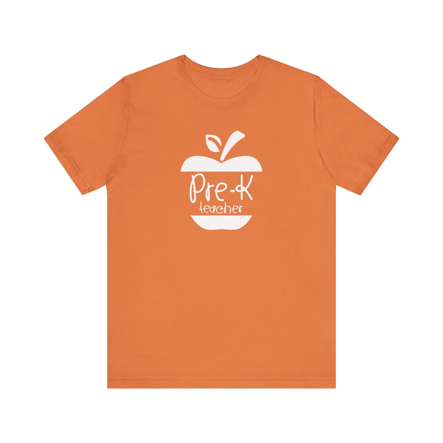 Custom Unisex Pre-K Teacher Apple Teacher T-Shirt