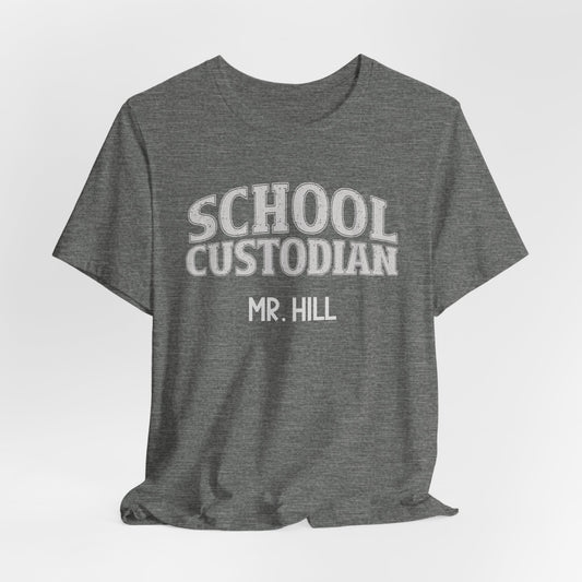Custom Unisex School Custodian Staff T-Shirt