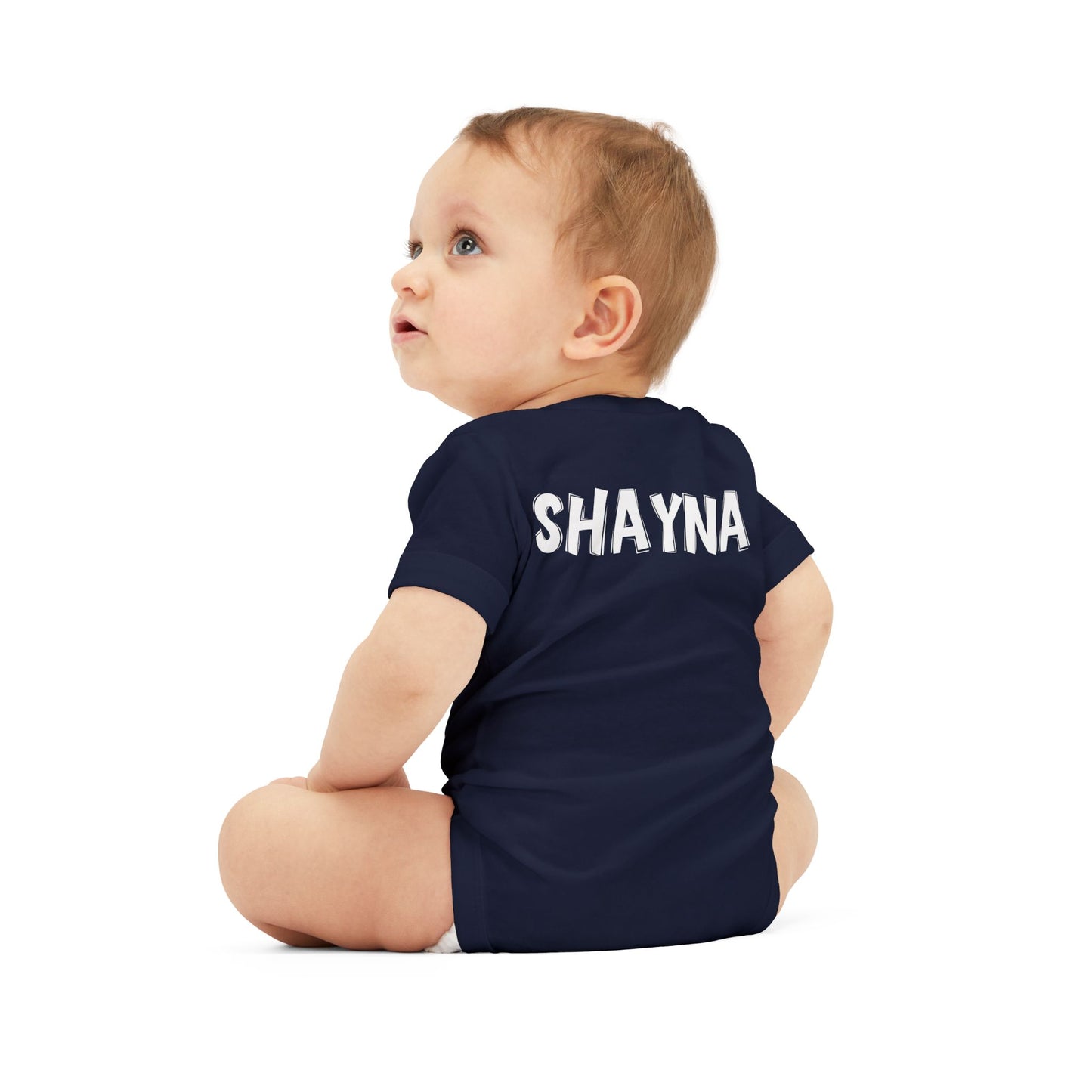 Custom School Name Infant Jersey Outlined One Piece