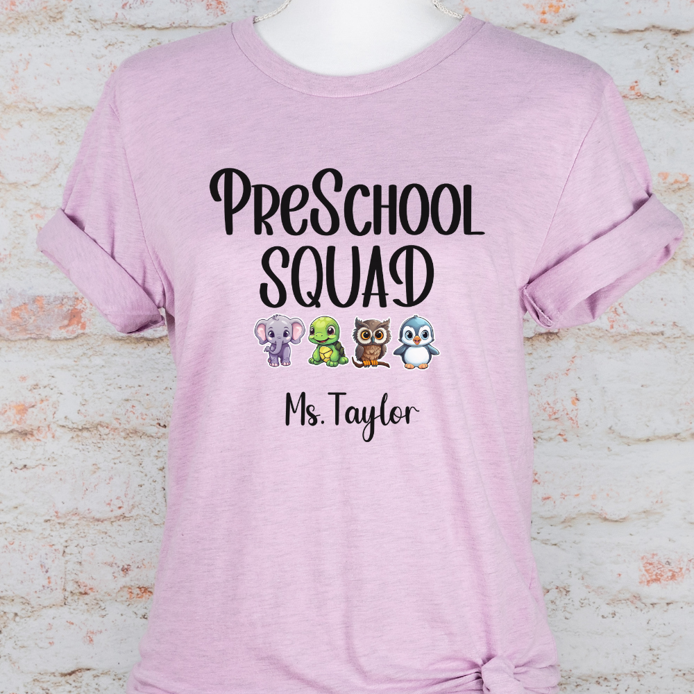 Custom Unisex PreSchool Squad T-Shirt