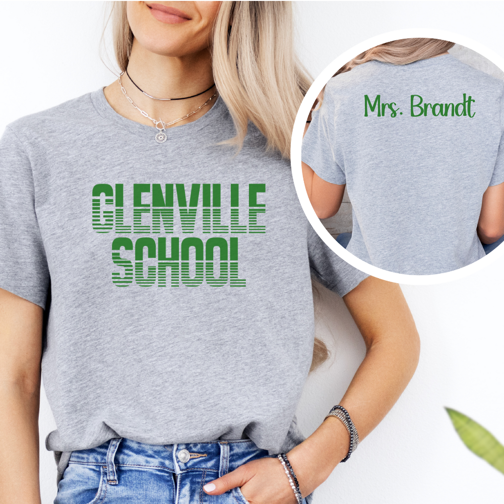 Custom Unisex School Name T-Shirt