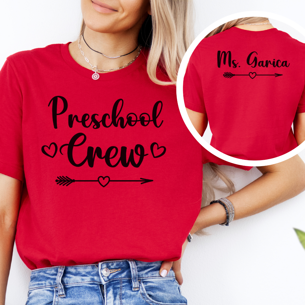 Custom Unisex Preschool Crew T-Shirt