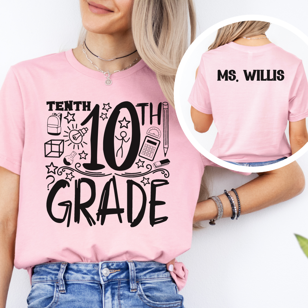 Custom Unisex 10th Grade T-Shirt