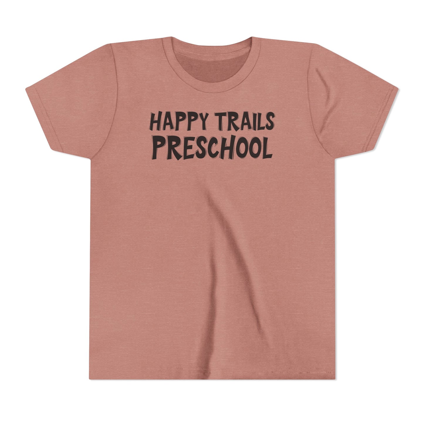 Custom School Name Bold Outlined Youth T-Shirt