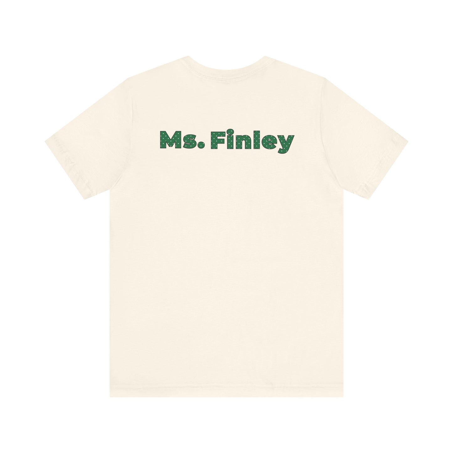Custom Unisex Green Polka Dot Preschool Crew T-Shirt