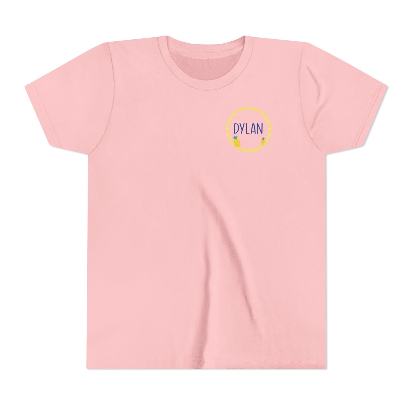 Custom Pineapple Circle Youth T-Shirt