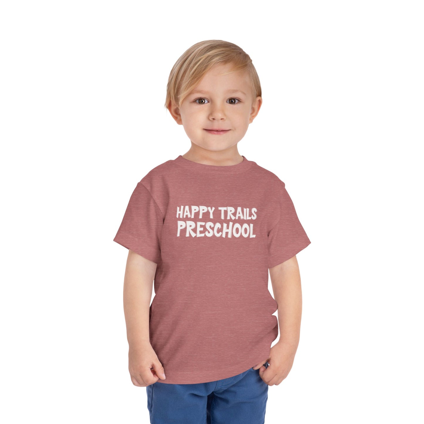 Custom School Name Toddler Outlined T-Shirt