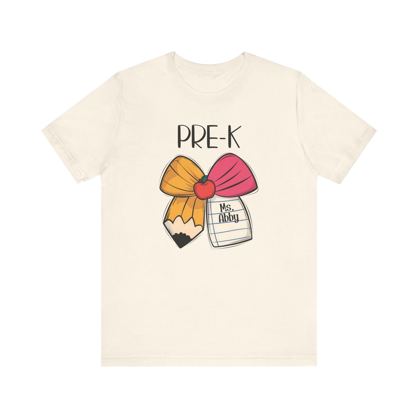 Custom Unisex Pre-K Bow T-Shirt