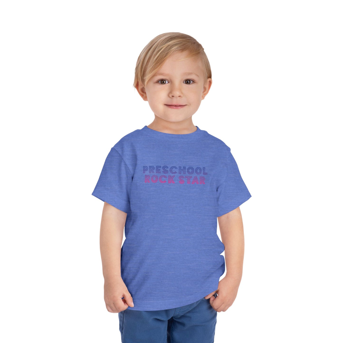 Custom Lined Preschool Rockstars Toddler T-Shirt