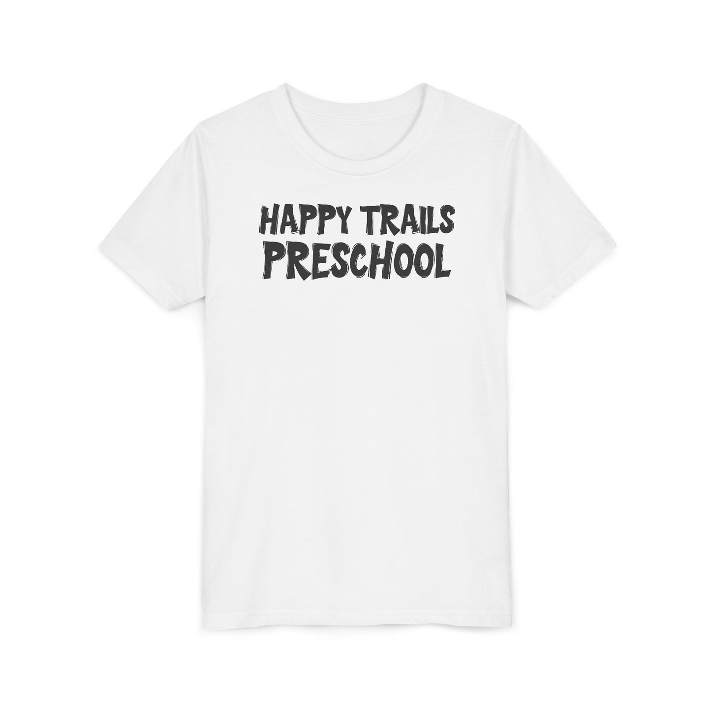 Custom School Name Bold Outlined Youth T-Shirt