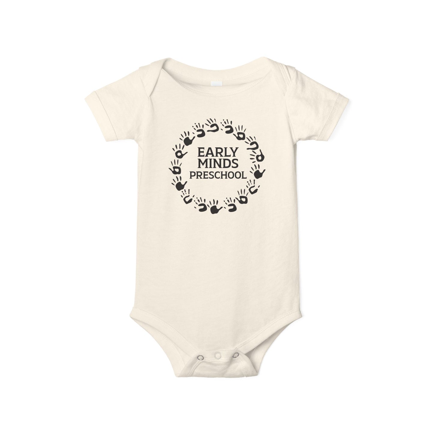 Custom Circle Handprints Infant Jersey One Piece