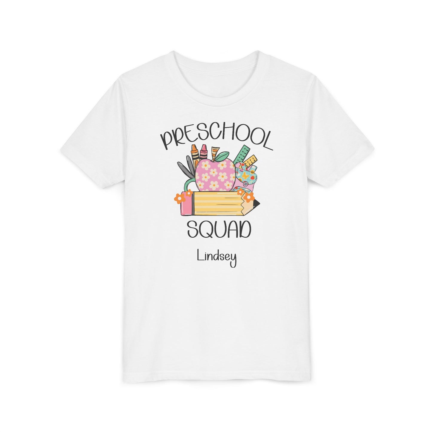 Custom Preschool Squad Youth T-Shirt