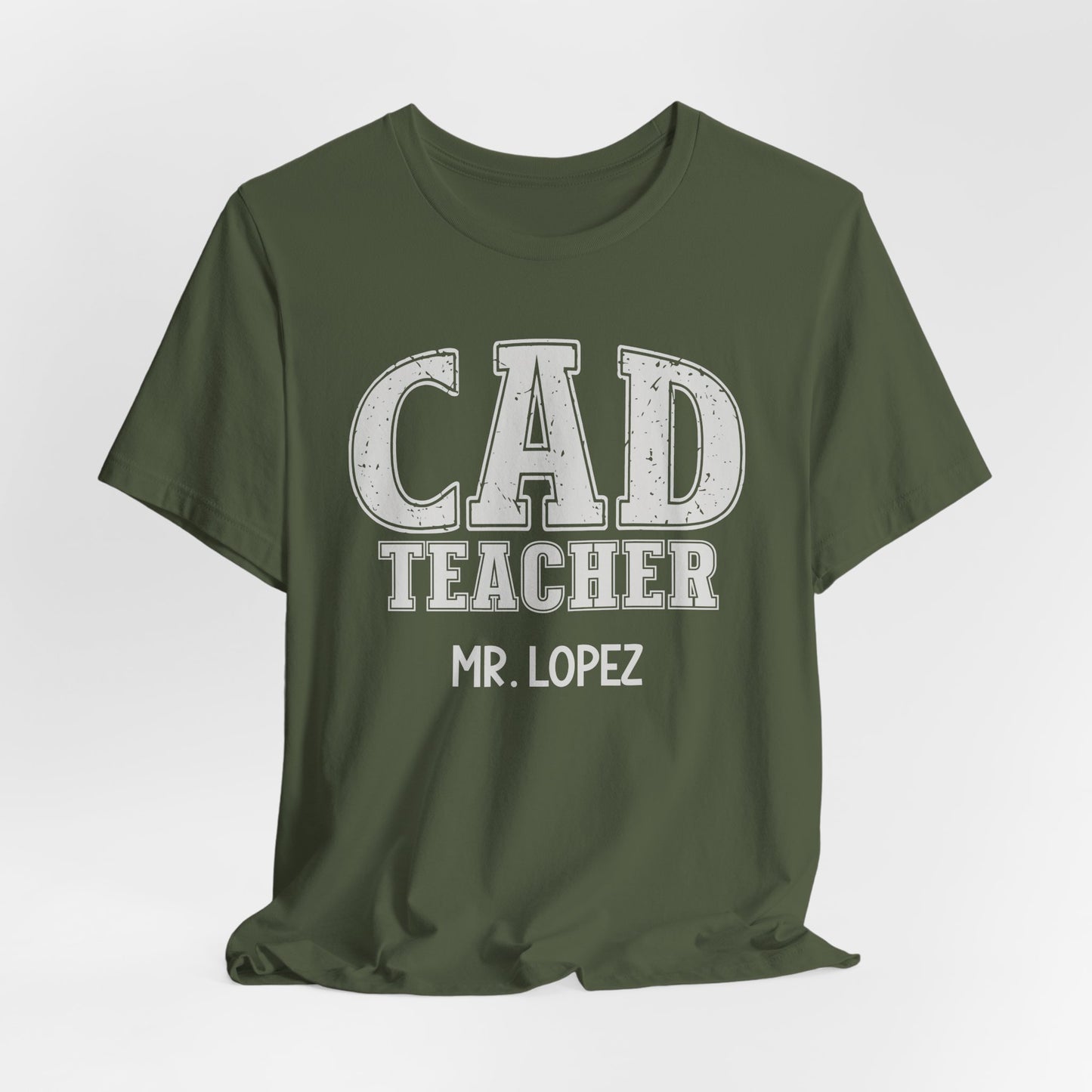 Custom Unisex CAD Teacher T-Shirt