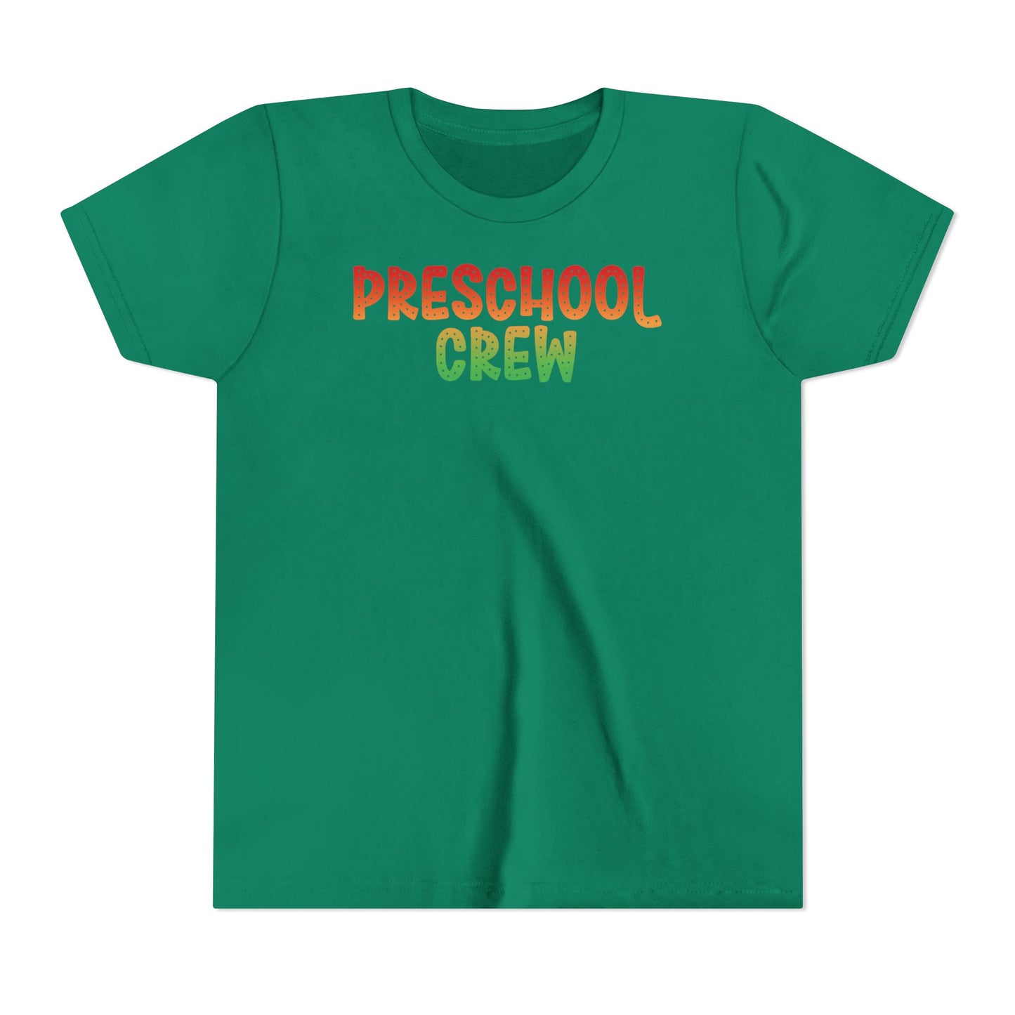 Custom Multi-Colored Preschool Crew Youth T-Shirt