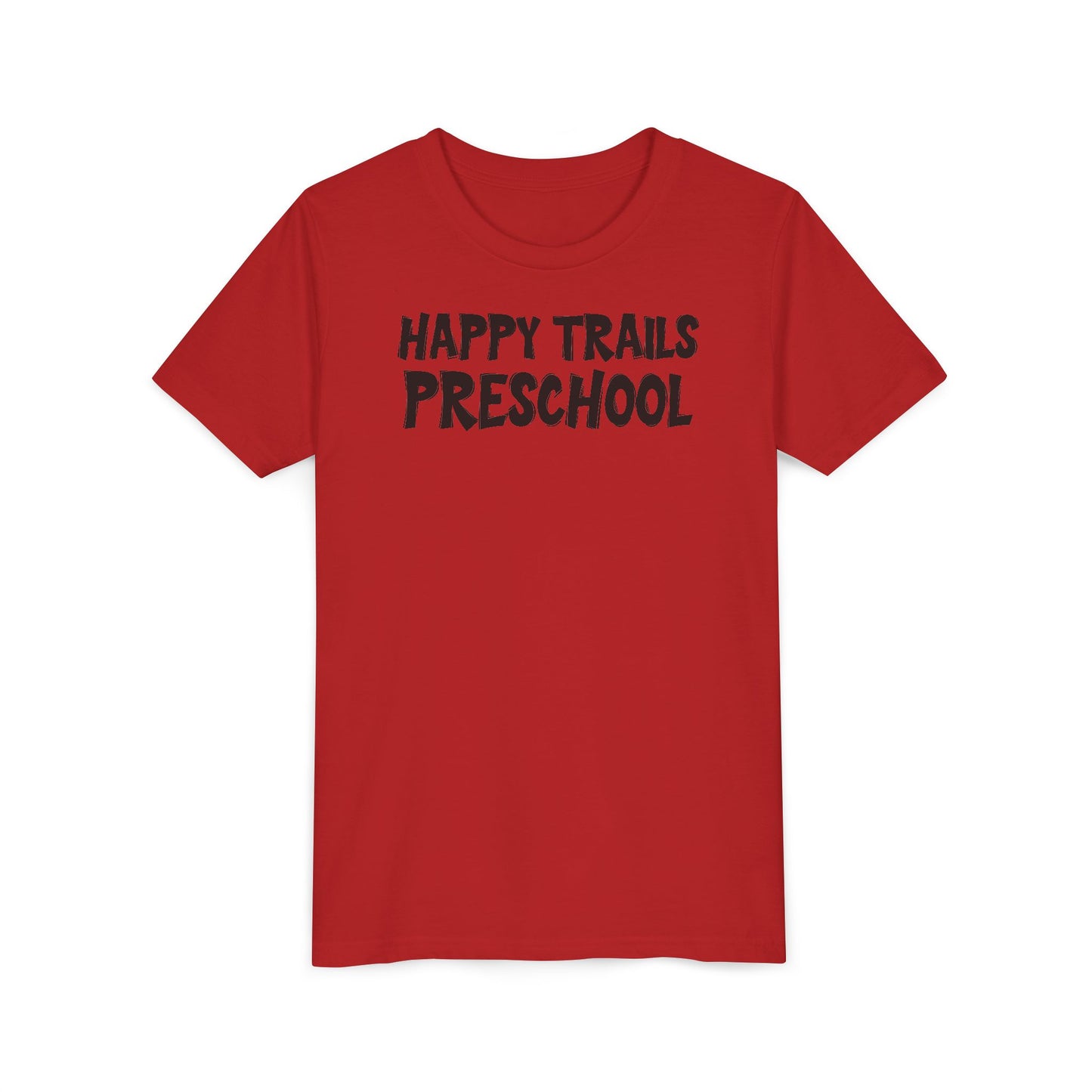 Custom School Name Bold Outlined Youth T-Shirt