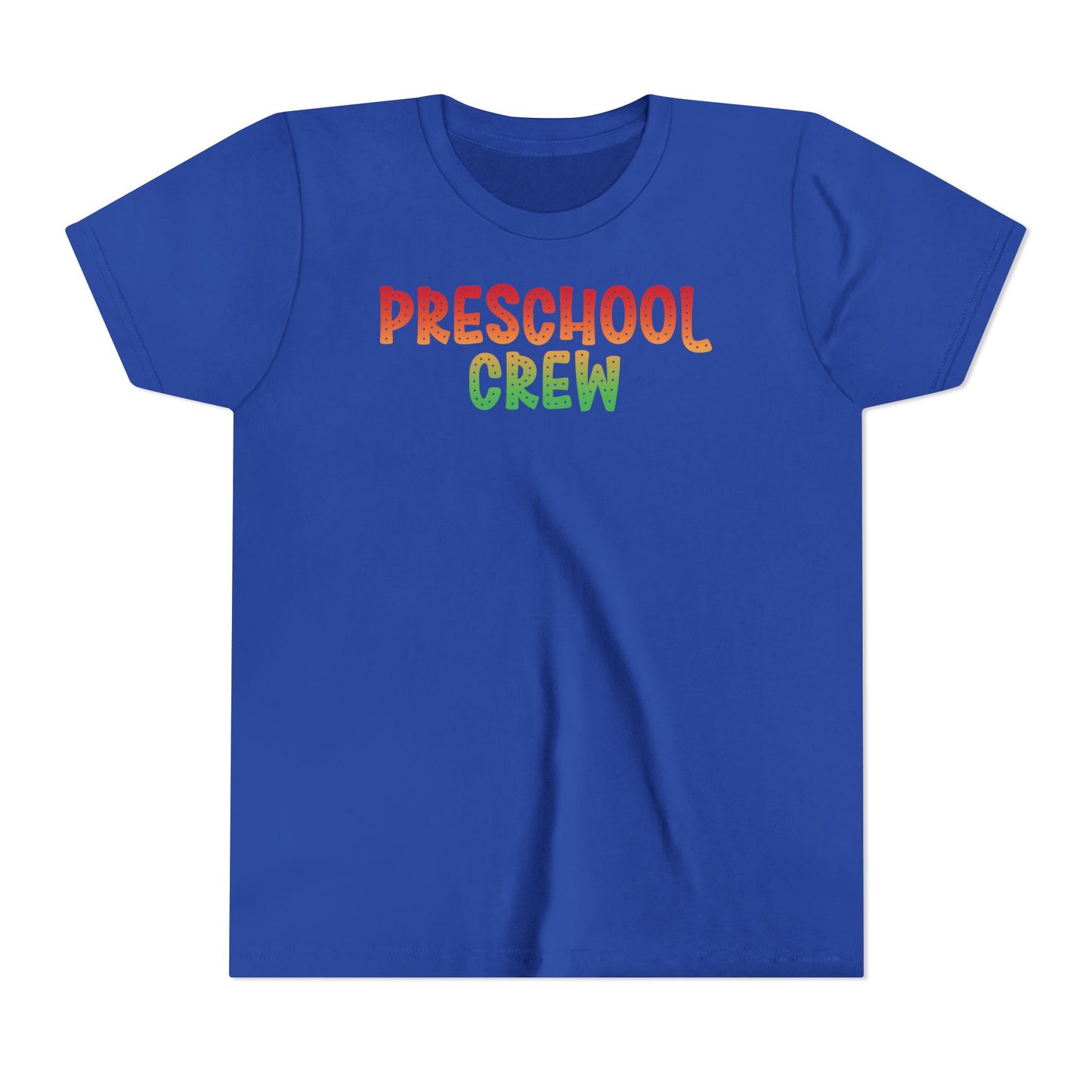 Custom Multi-Colored Preschool Crew Youth T-Shirt