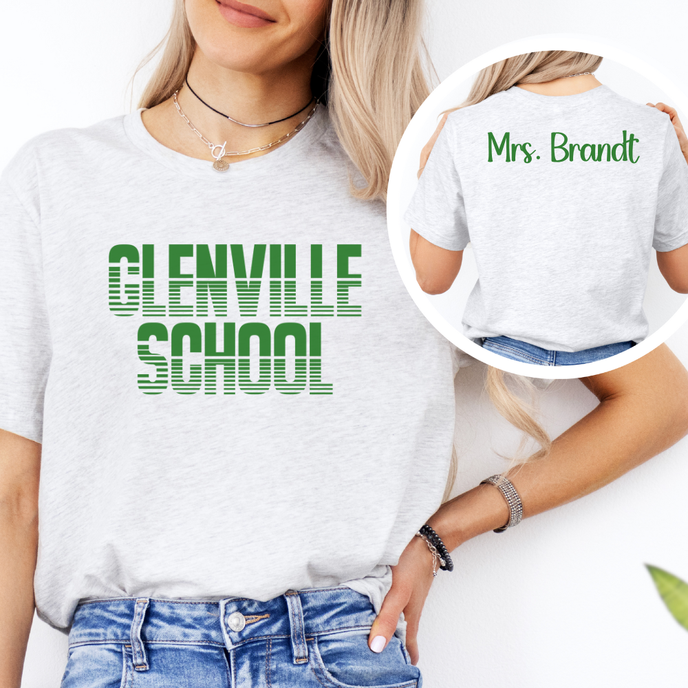 Custom Unisex School Name T-Shirt