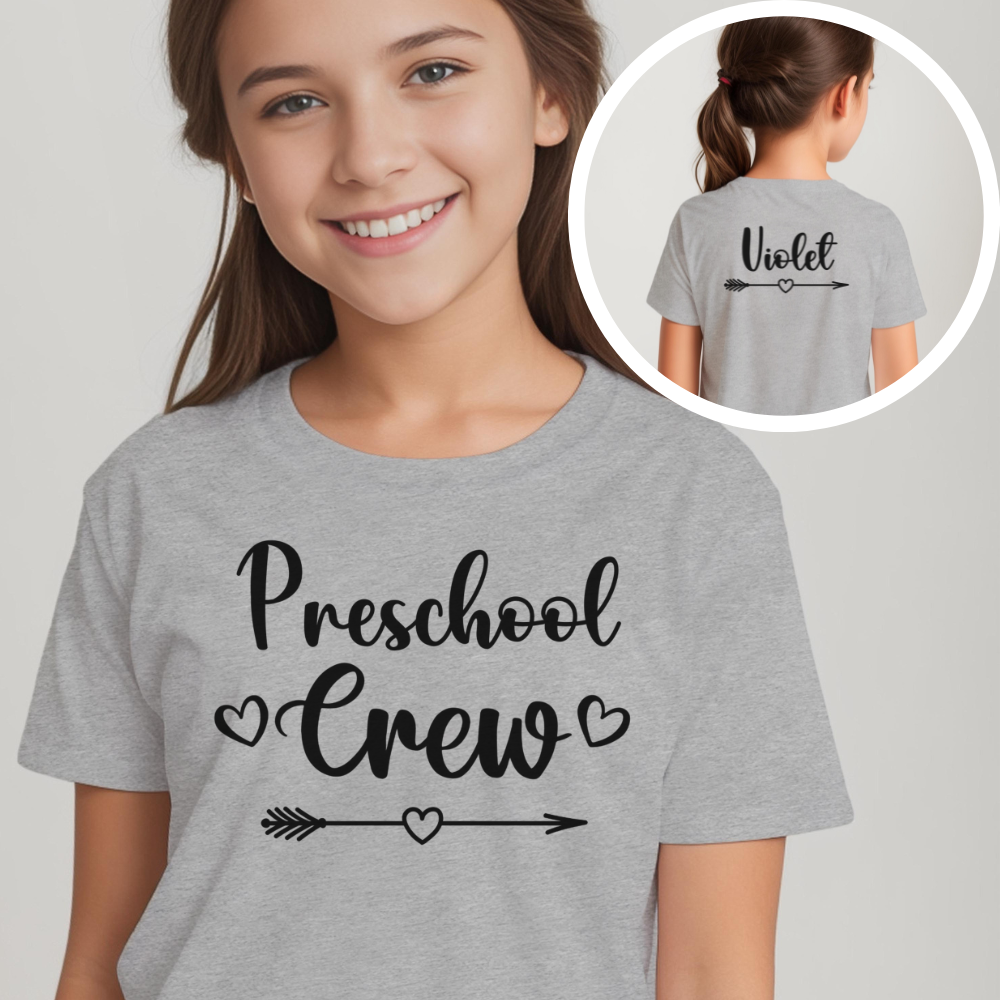 Custom Preschool Crew Youth T-Shirt