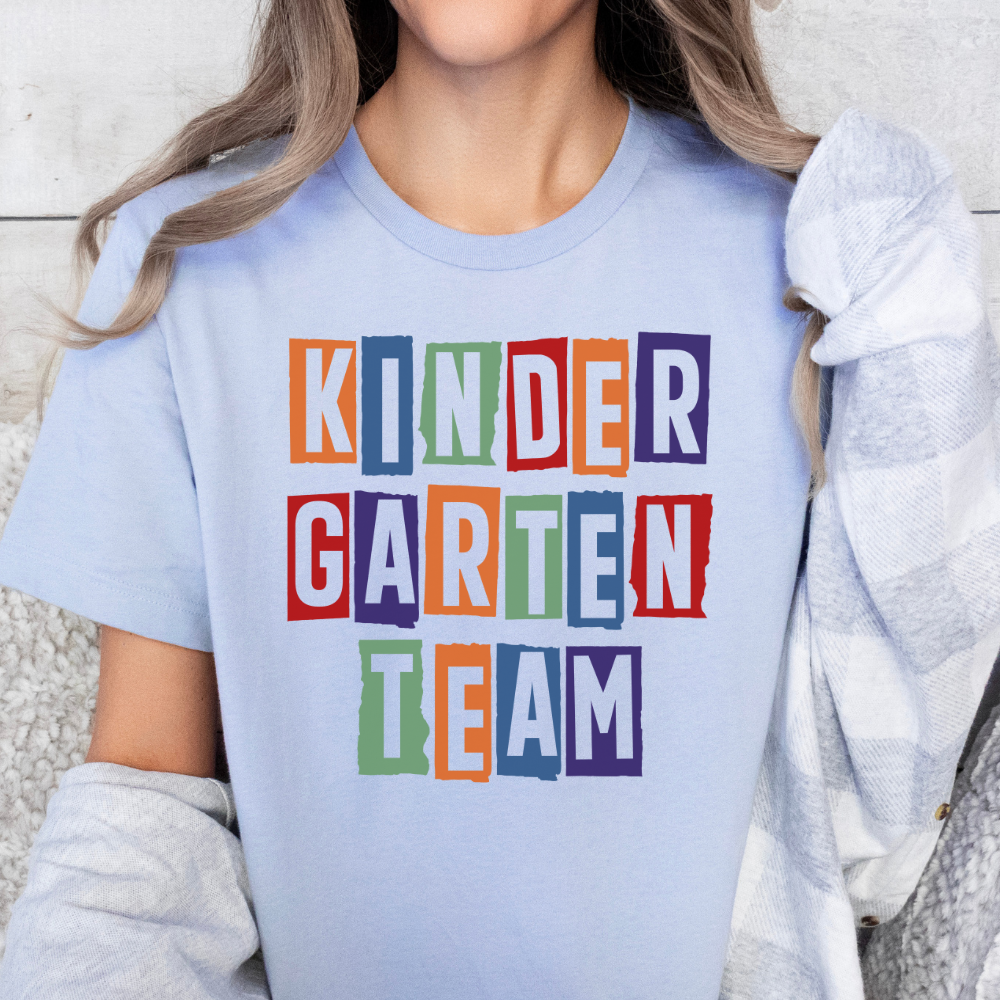 Custom Unisex Colorful Kindergarten T-Shirt