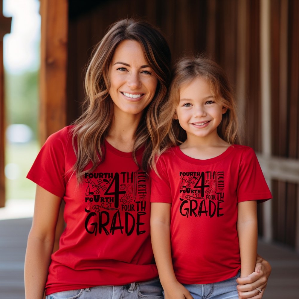 Custom Unisex 4th Grade T-Shirt