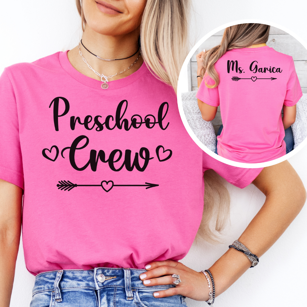 Custom Unisex Preschool Crew T-Shirt