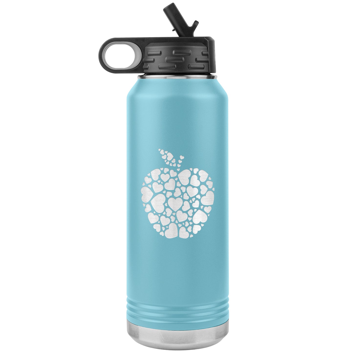 Apple Heart Water Bottle Tumbler