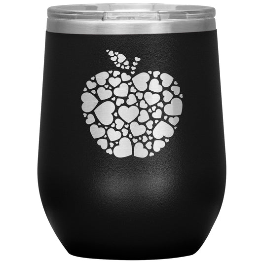 Apple Heart Wine Tumbler