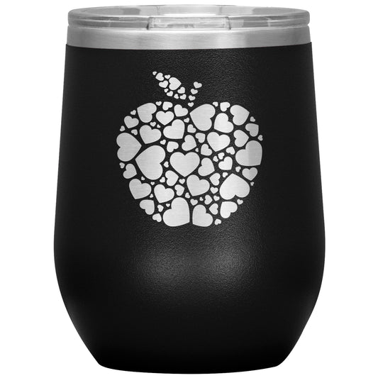 Apple Heart Wine Tumbler