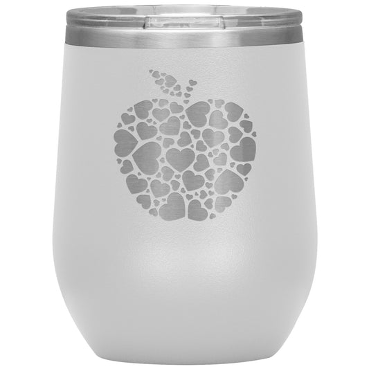 Apple Heart Wine Tumbler