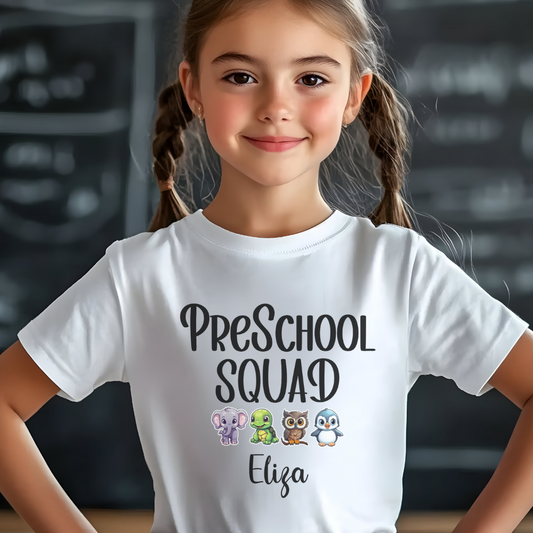 Custom Preschool Squad Youth T-Shirt