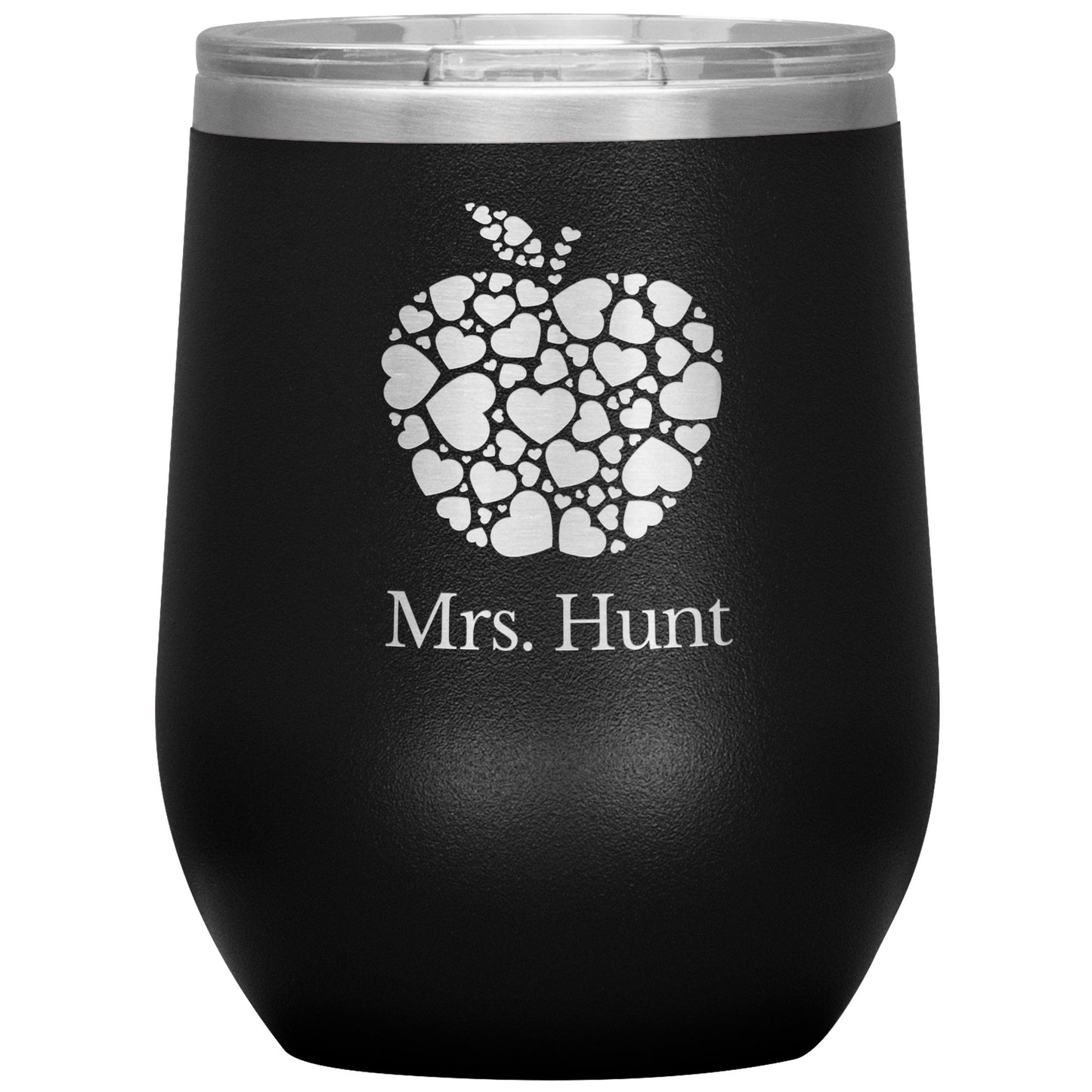 Custom Apple Heart Wine Tumbler