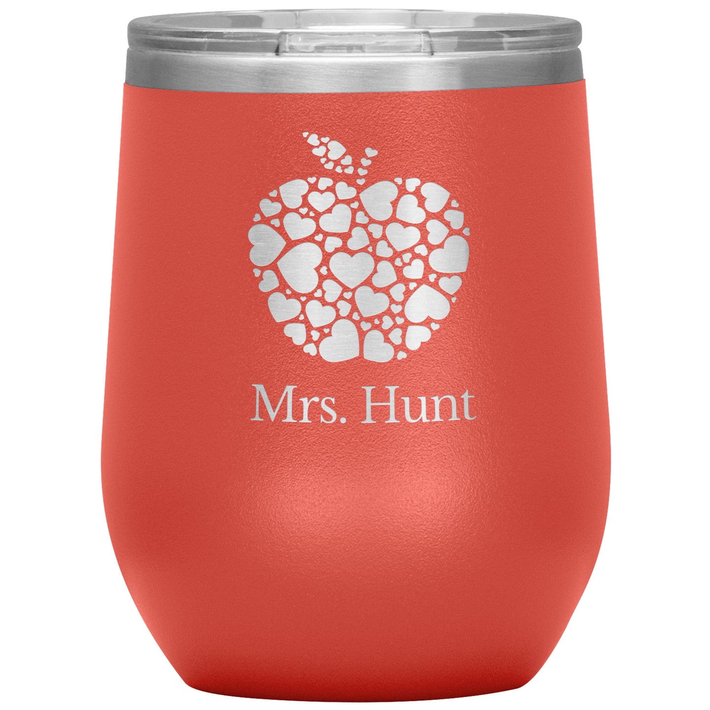 Custom Apple Heart Wine Tumbler