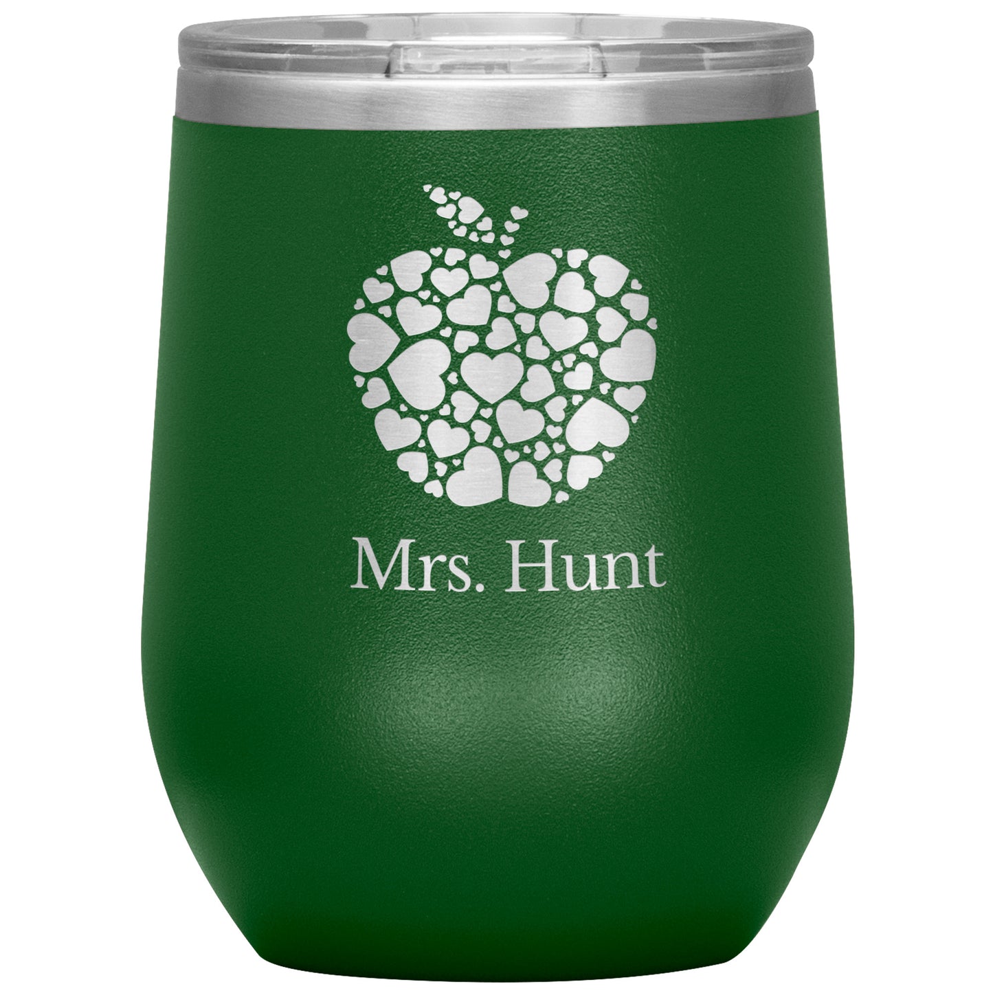 Custom Apple Heart Wine Tumbler