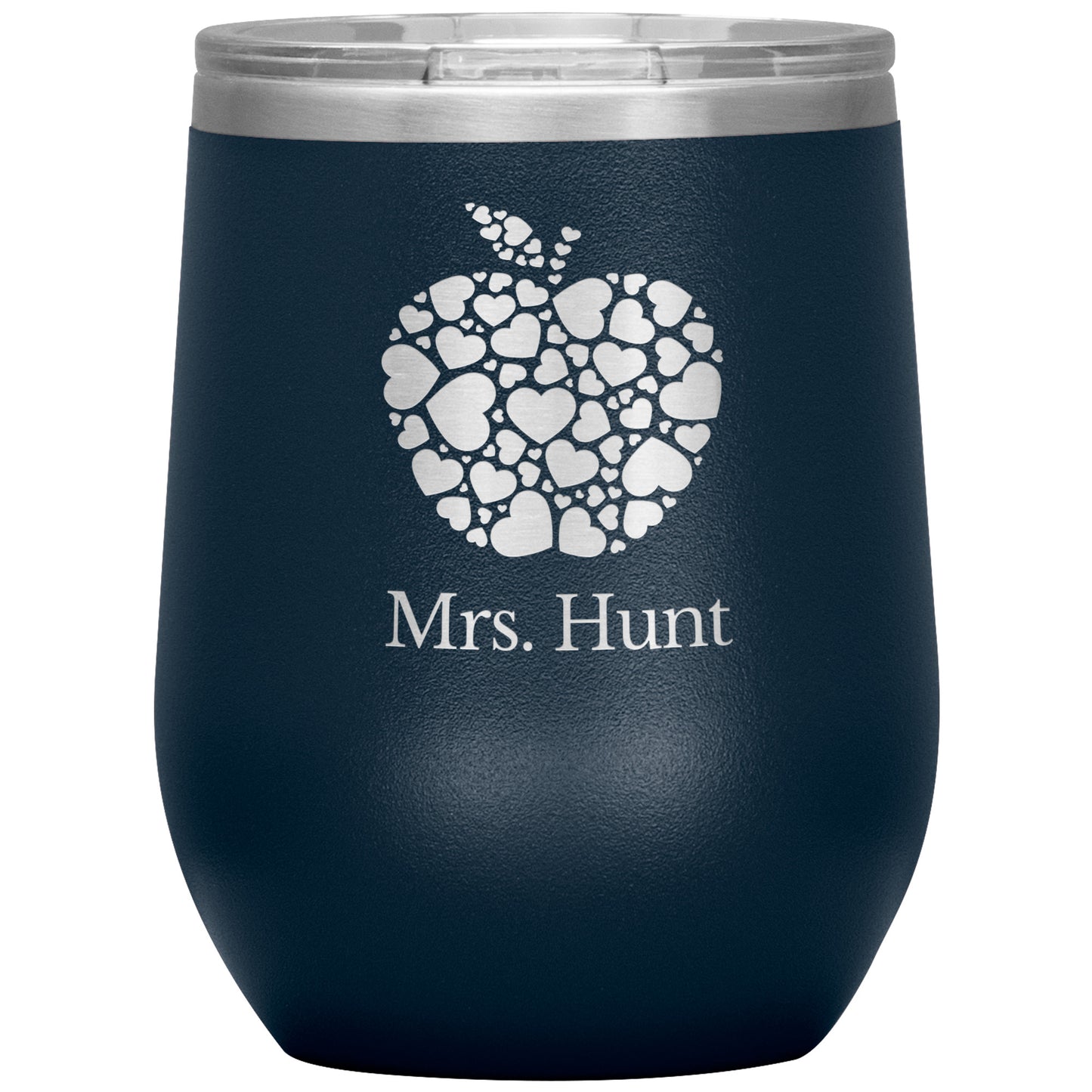 Custom Apple Heart Wine Tumbler