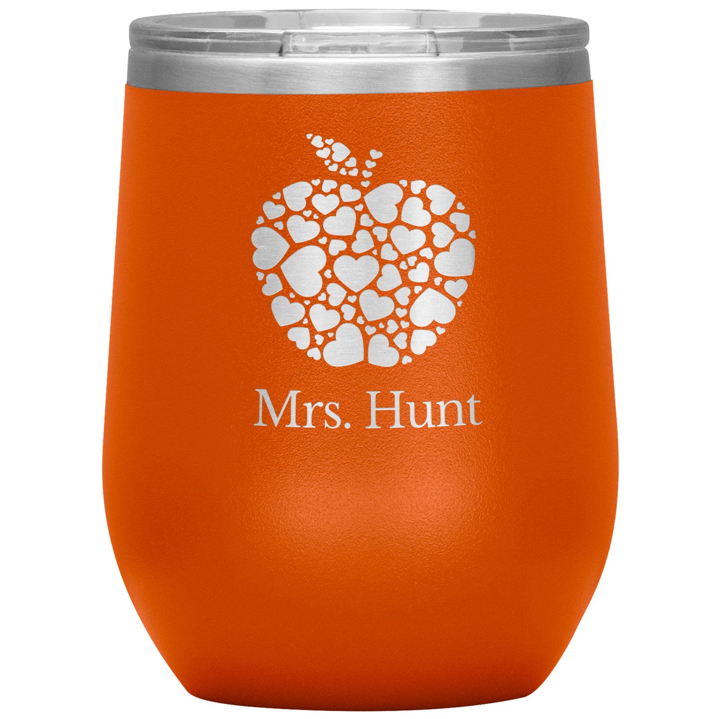 Custom Apple Heart Wine Tumbler